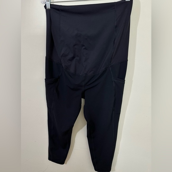 Isabel sz XXL maternity athleisure pant in black Cross over front Hardly worn - Picture 8 of 14